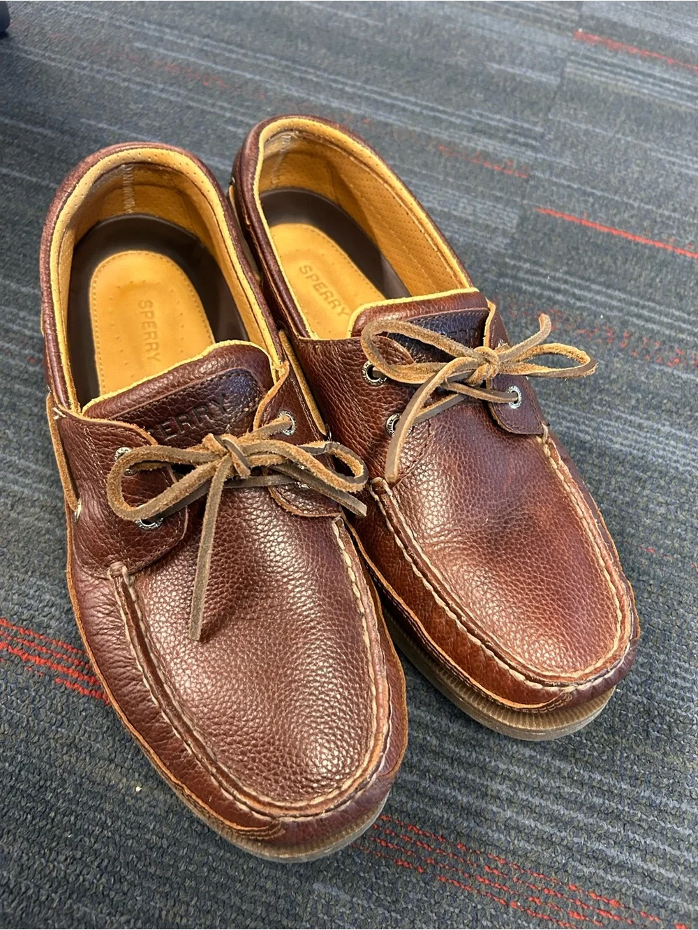 Sperry Brown Leather Boat Shoes